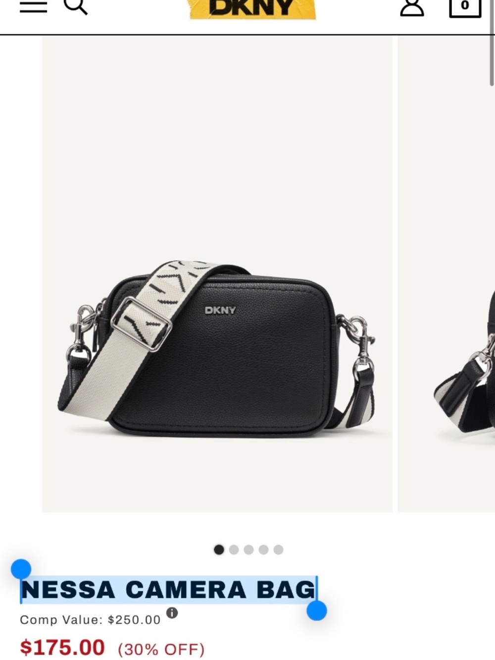 DKNY NESSA CAMERA BAG